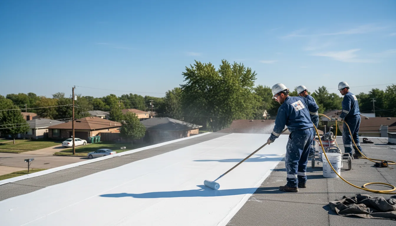 Commercial roof coating in Hermleigh, TX near me